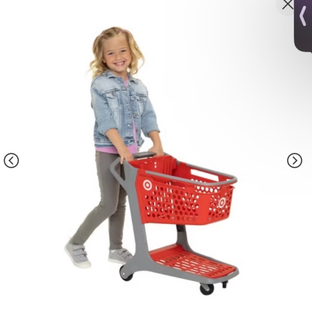 NIB Target Red and Gray Kids Shopping Cart Toy - Picture 3 of 3